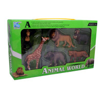 فیگور طرح حیوانات جنگل مدل ANIMAL WORLD مجموعه 6 عددی main 1 7