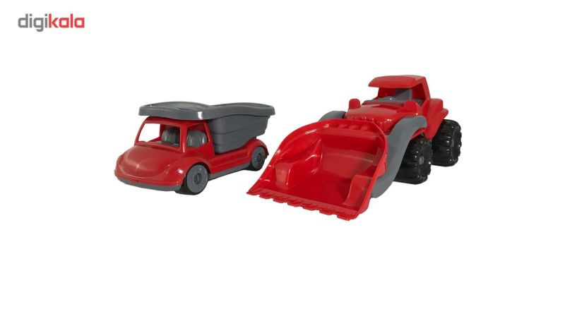 مجموعه ماشین اسباب بازی مدل لودر و کامیون کد 15