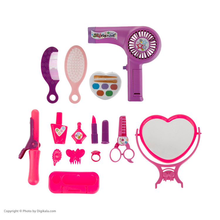 اسباب بازی ست لوازم آرایشی ستاره کد 8858 main 1 6