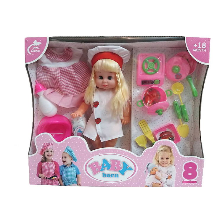 عروسک بی بی بورن ام وی تویز مدل1321 ارتفاع 35 سانتی متر