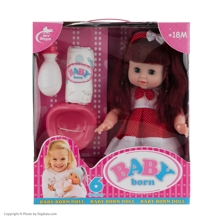 عروسک بیبی بورن کد 05 ارتفاع 34 سانتی متر main 1 6