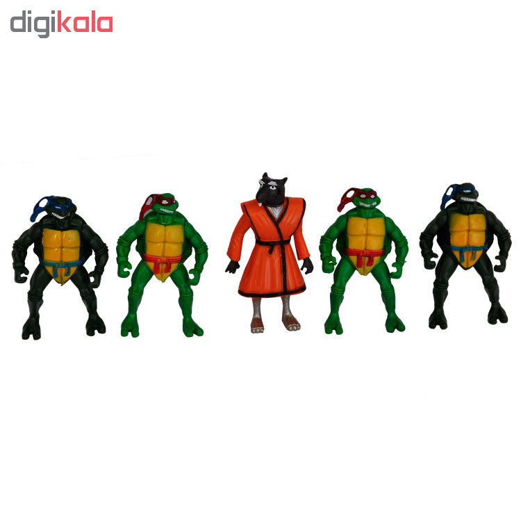 اکشن فیگور طرح لاکپشت های نینجا کد 2628 بسته 5 عددی main 1 1