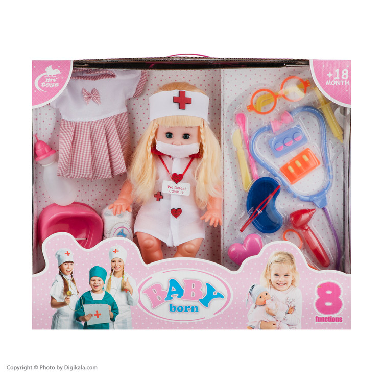 عروسک بیبی بورن کد 04 ارتفاع 43 سانتی متر main 1 5