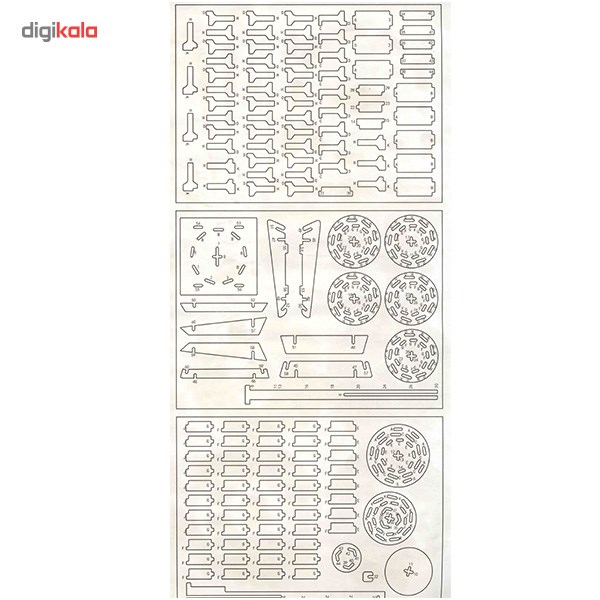 پازل چوبی سه بعدی ژیکوباو مدل برج پیزا main 1 1