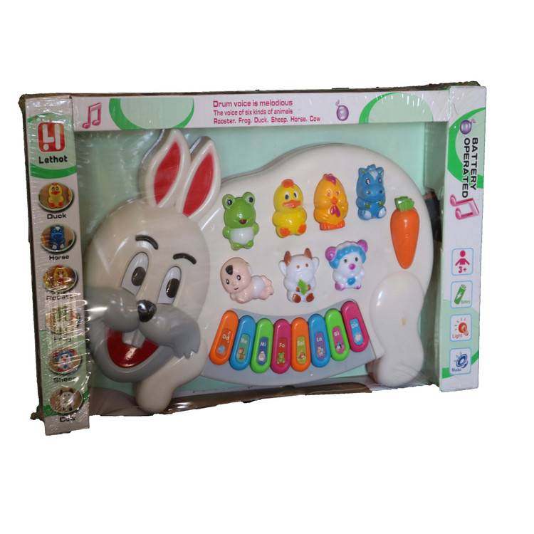 بازی آموزشی ارگ موزیکال طرح حیوانات مدل Happy rabirt main 1 2