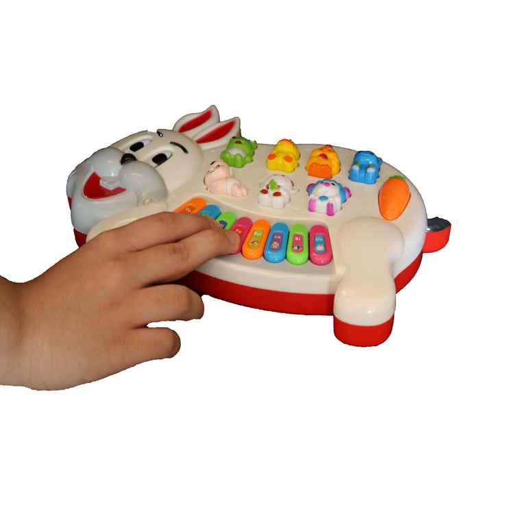 بازی آموزشی ارگ موزیکال طرح حیوانات مدل Happy rabirt main 1 4