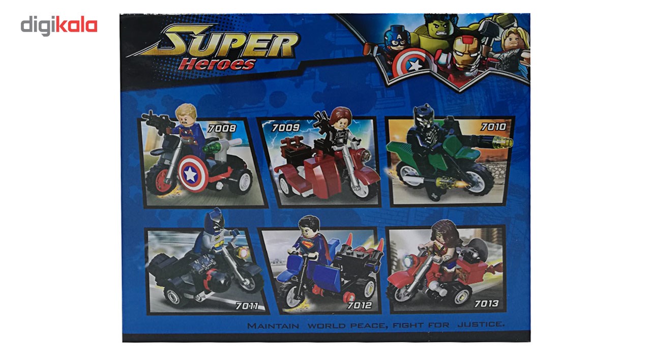 ساختنی مدل Super Heroes سری Captain America 7008  تعداد 31 تکه main 1 2