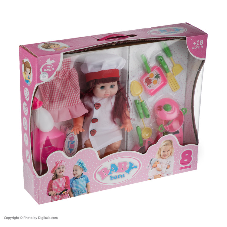 عروسک بیبی بورن کد 03 ارتفاع 39 سانتی متر main 1 4