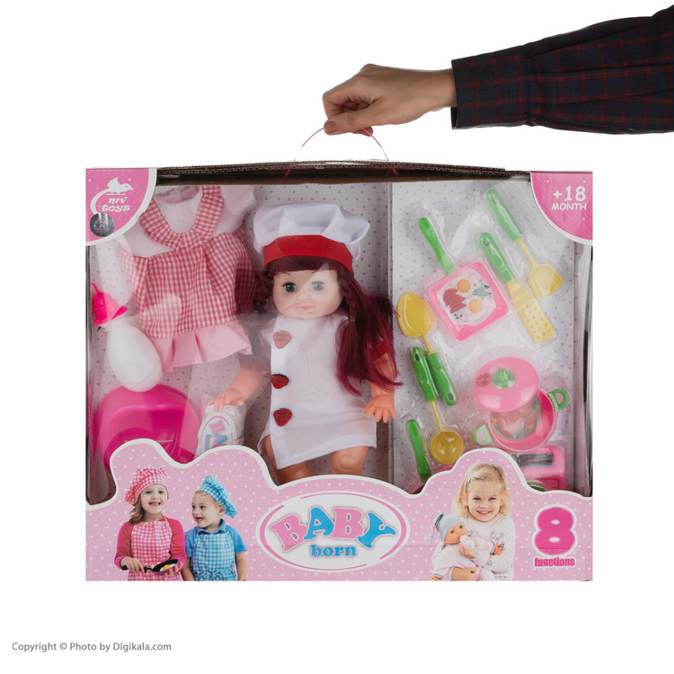 عروسک بیبی بورن کد 03 ارتفاع 39 سانتی متر main 1 5