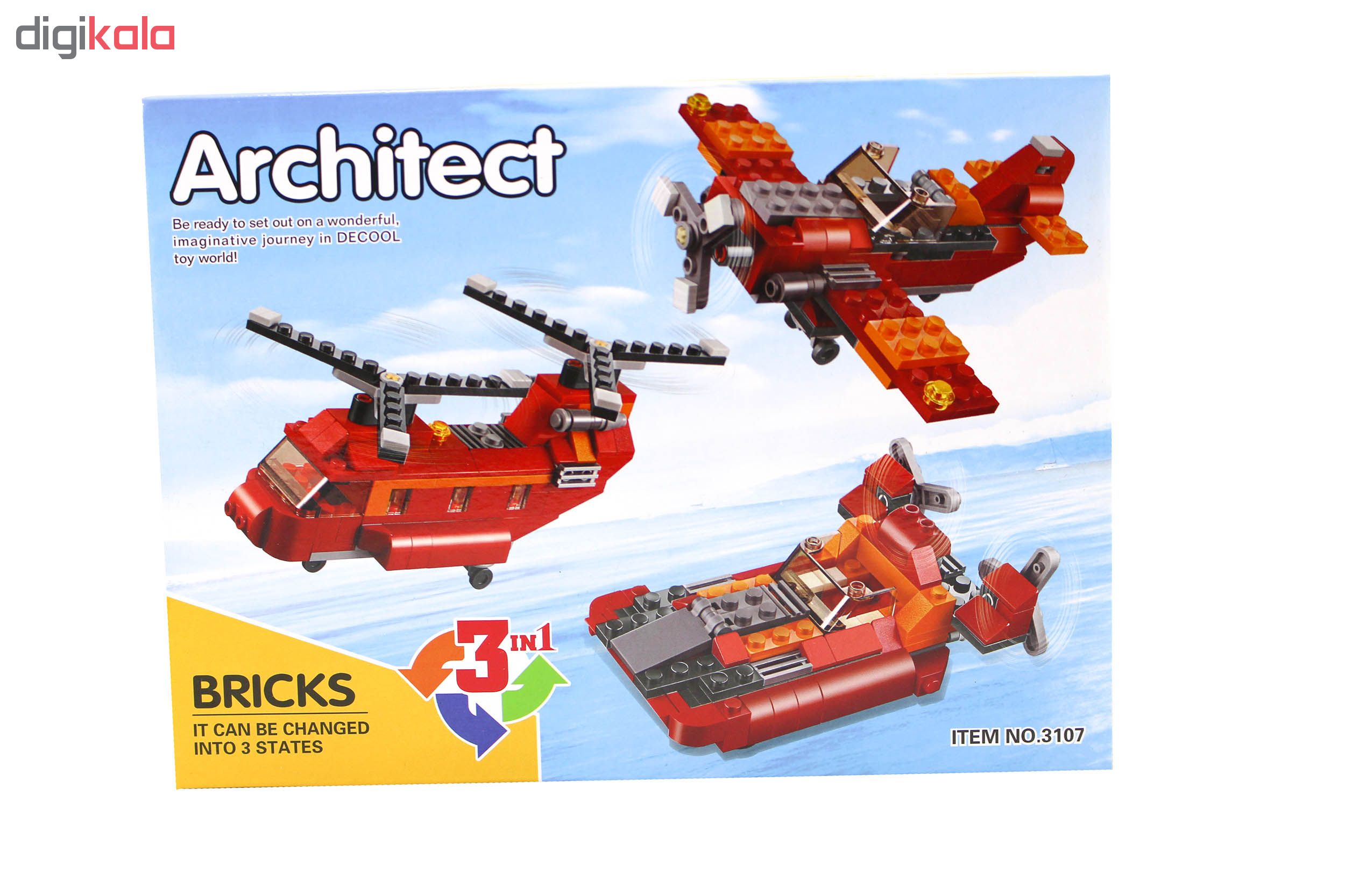 ساختنی جی سی سری آرشیتکت مدل هلی کوپتر کد 3107 main 1 4