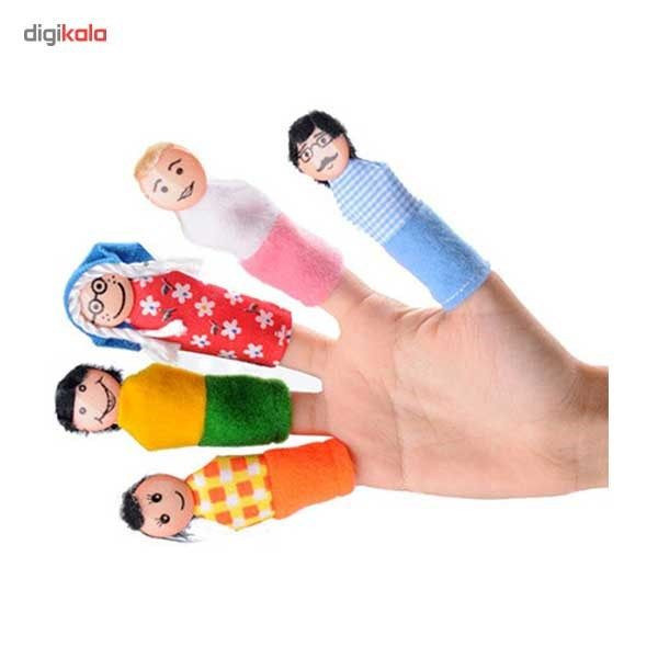 عروسک انگشتی شادی رویان مدل خانواده بسته 5 عددی